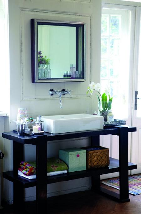 Baño pequeño y sofisticado