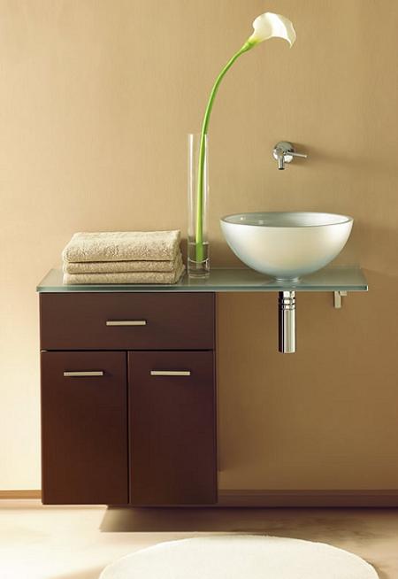 Baño pequeño y sofisticado