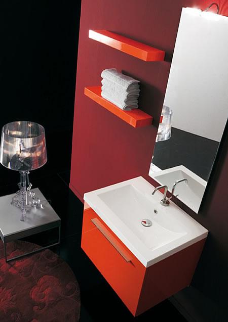 Baño pequeño y sofisticado