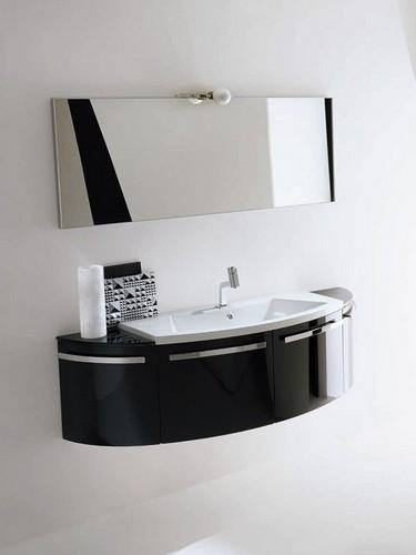 Baño pequeño y sofisticado