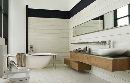 Baño de madera Porcelanosa