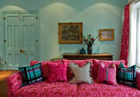 Decoración de interiores en diferentes colores