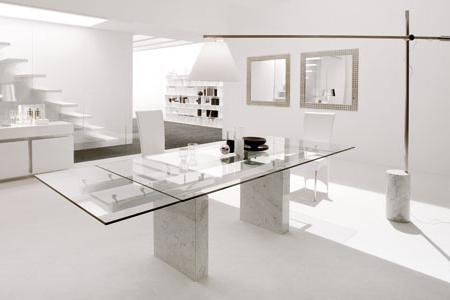 Mesa de comedor, de diseño, de la firma Cattelan Italia