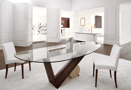 Mesa de comedor, de diseño, de la firma Cattelan Italia