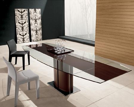 Mesa de comedor, de diseño, de la firma Cattelan Italia