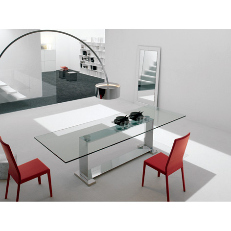 Mesa de comedor, de diseño, de la firma Cattelan Italia