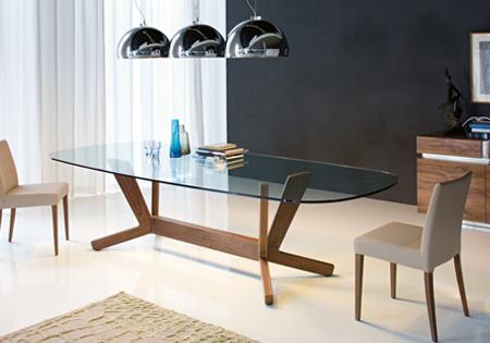 Mesa de comedor, de diseño, de la firma Cattelan Italia