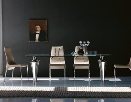 Mesa de comedor, de diseño, de la firma Cattelan Italia