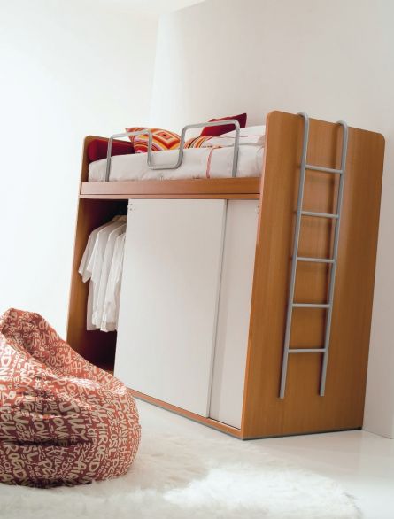 Dormitorios infantiles: La cama encima del armario Dormitorios infantiles: La cama encima del armario
