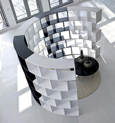 Estantería librería de diseño circular Estantería librería de diseño circular
