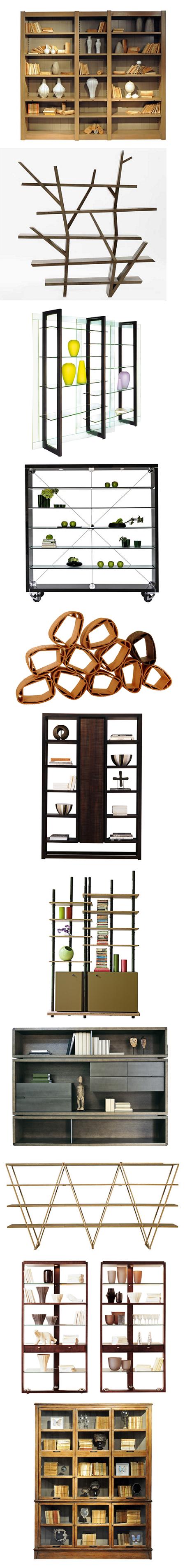 Estanterias bibliotecas de diseño para el salón, de RocheBobois