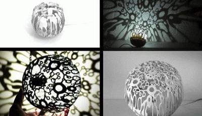 lampara de diseño que crea sombras