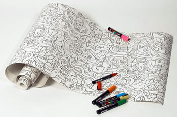 Papel pintado jon Burgerman
