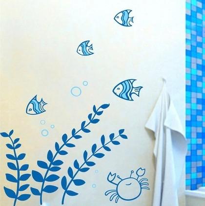 Vinilos para el cuarto del baño: en la bañera mas_peces_etsy.jpg