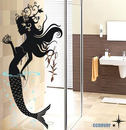 Vinilos para el cuarto del baño: en la bañera sirenita_etsy.jpg